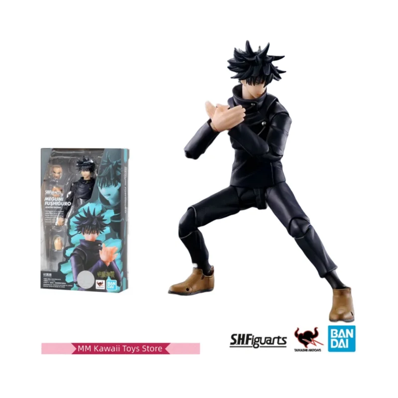 

In Stock Bandai Original SHF SHFiguarts Jujutsu Kaisen Fushiguro Megumi Anime Figure Model Collecile Action Toys Cartoon Gift