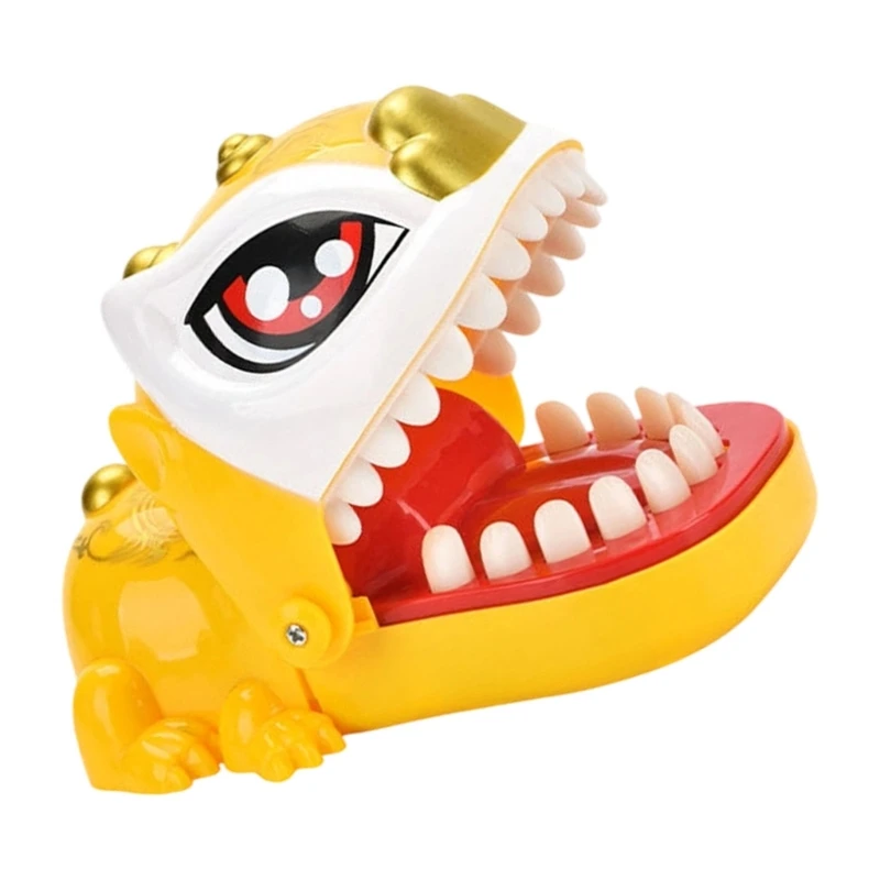 Festive Red Lions Jaw Snapping Gag Gift Safe Soft Plastic Design Cultural Party Surprise 15UB