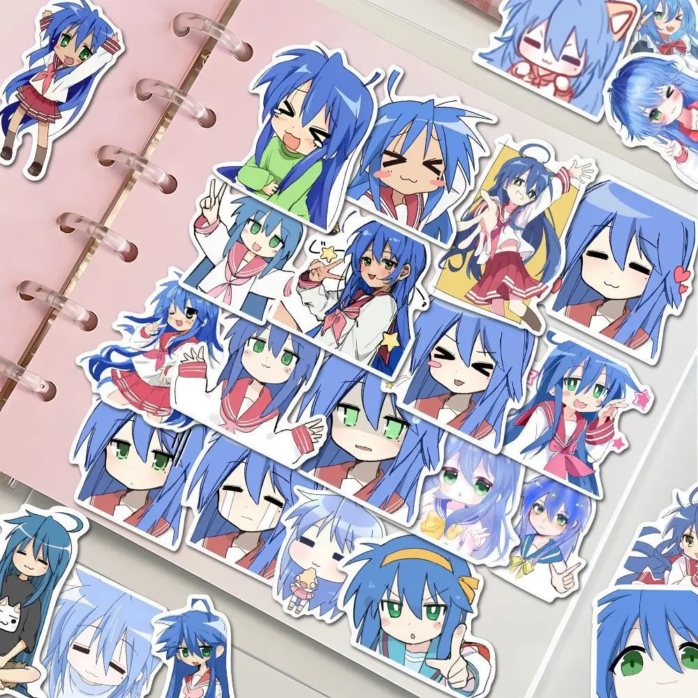 50PCS Izumi Konata Lucky Star Stickers Kawaii Meisjes Cartoon Sticker Laptop Notebook Koffer Fiets Decoratieve Sticker Gift