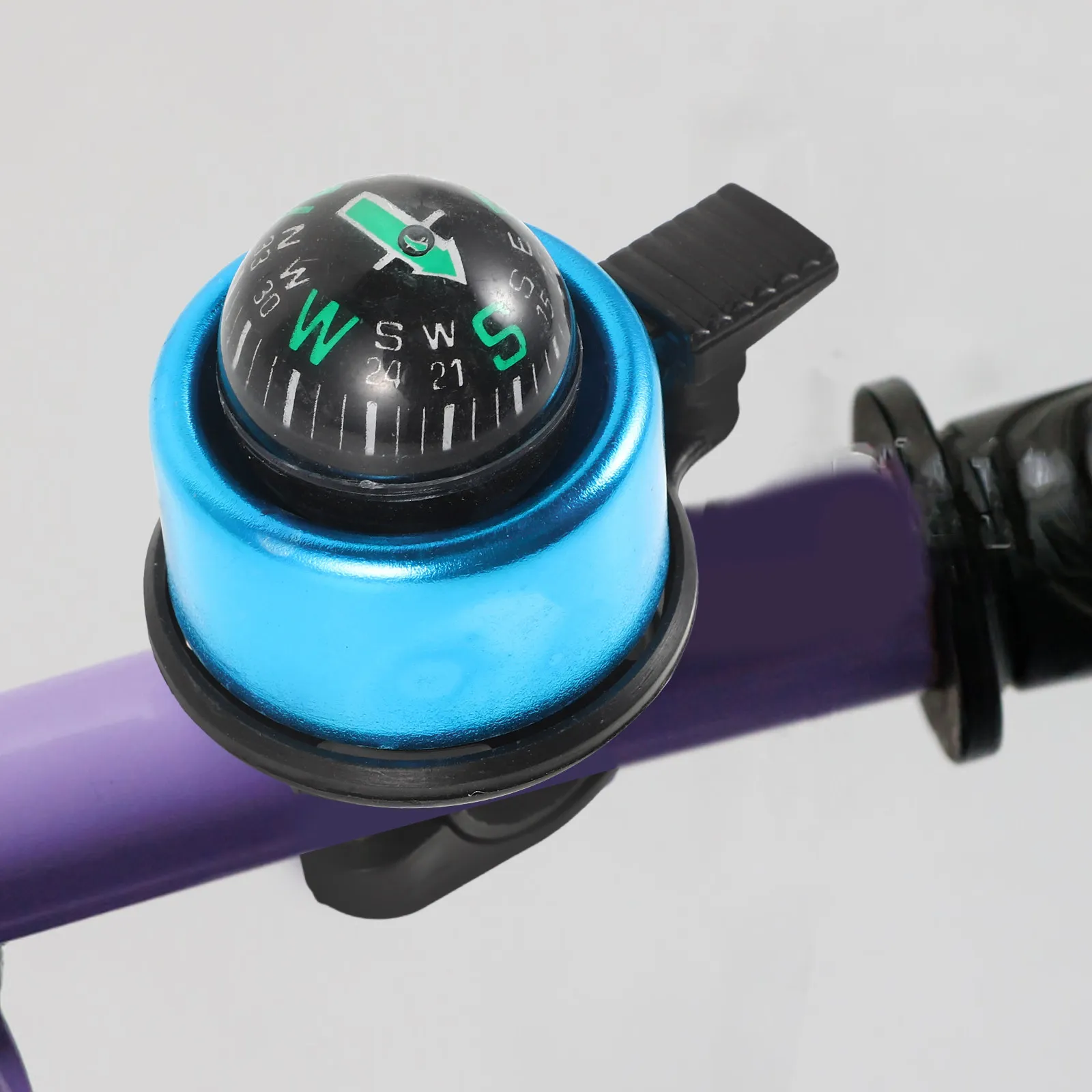 

Bike Compass Bell Premium Build Rust Resistant for Mountain Folding Road Bikes Easy Mount Compact Bell Bicycle Accessories