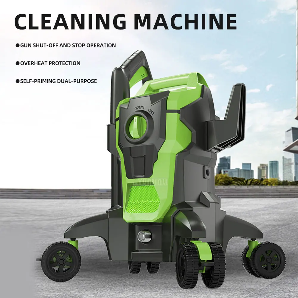 High-Pressure Car Wash Machine for Home Use: 220V High-Pressure Water Gun, Portable, High-Powered, Powerful Cleaner