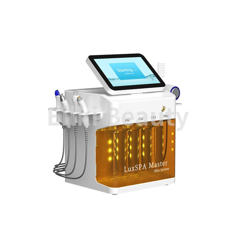 ใหม่แบบพกพา 8 In 1 Facial Oxygen Hydro Aqua Peel Water Jet Blackhead Removal ฟองขนาดเล็ก H2O2 Hydra Beauty Spa อุปกรณ์