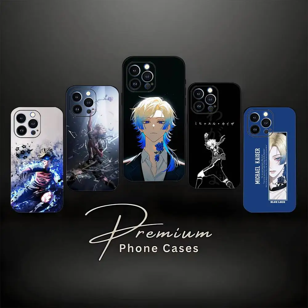 M-Michael K-Kaiser Anime Phone Case For iPhone 17,16,15,14,13,12,11 ,Pro Max,XS,X,XR,SE,Mini,8,7,Soft Silicone Black Cover