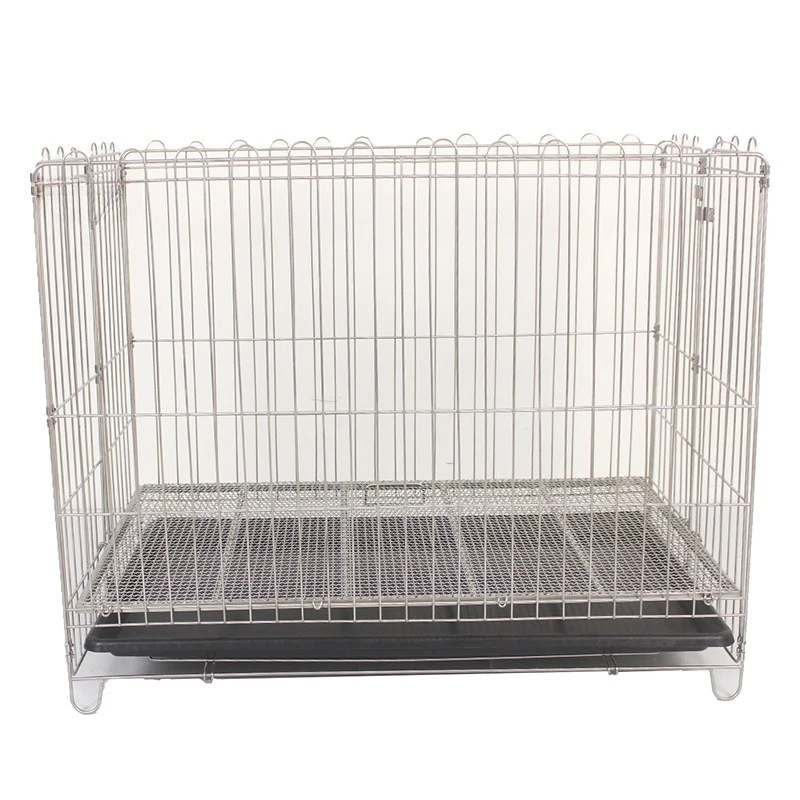 

304 stainless steel dog cage, foldable dog cage, indoor cat cage