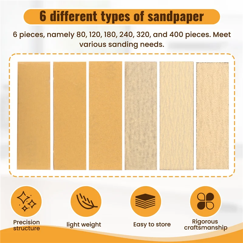

AA21-Mini Sander Kit, Micro-Sanding Tools For Small Projects, Small Detail Handle Sanding For Tight Narrow Spaces&DIY Crafts
