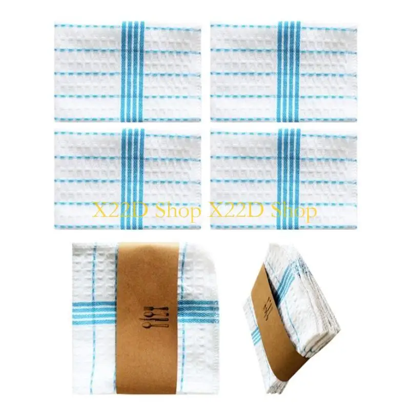 

X22D Durable Washable Dish Cloths 4Pack Soft Absorbent Kitchen Cleaning Towels