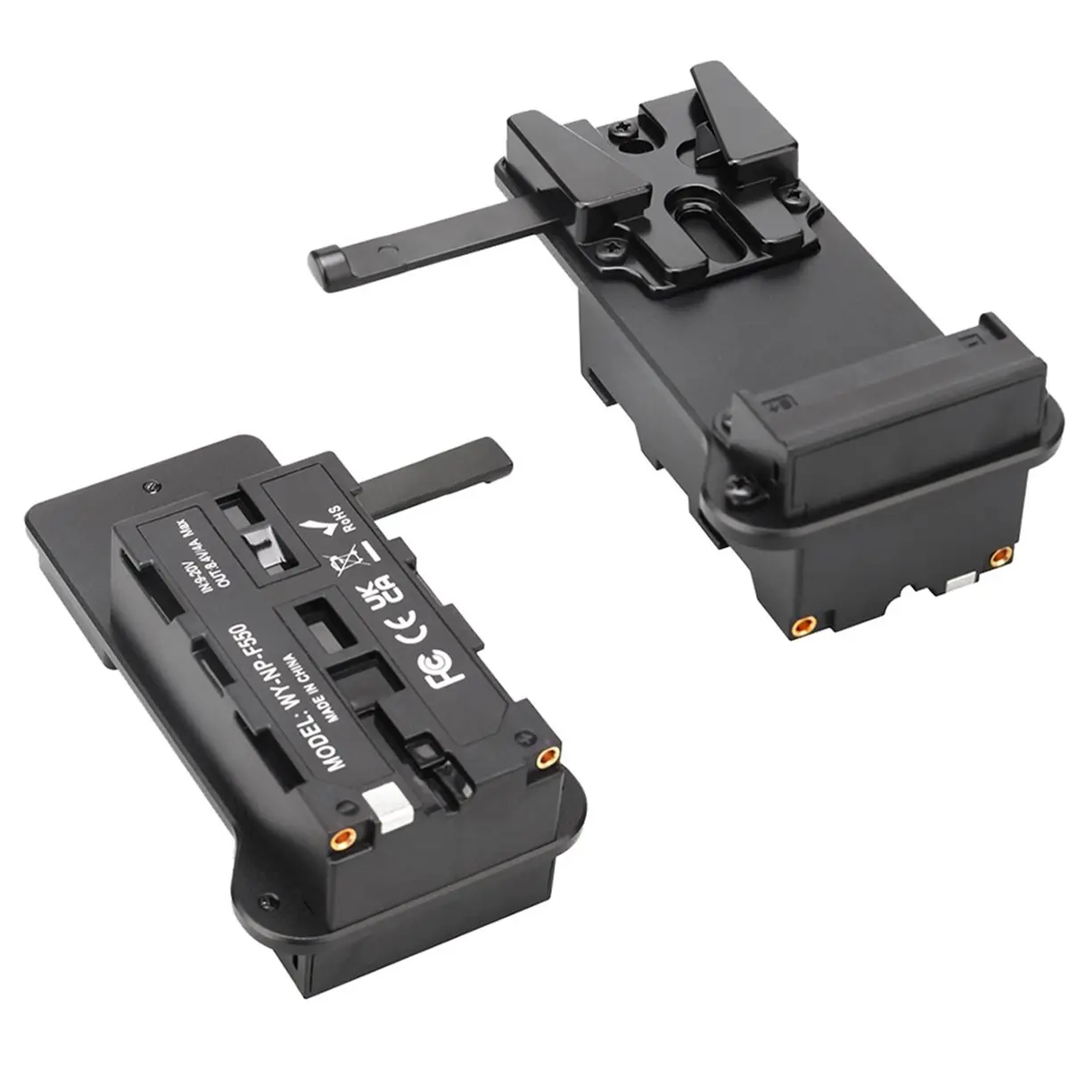 

Крепление V-Mount A32M для батарей-имитаций NP-F550/F970 для монитора DJI, светодиодных видеопередатчиков и V-образных монтажных пластин для блоков питания