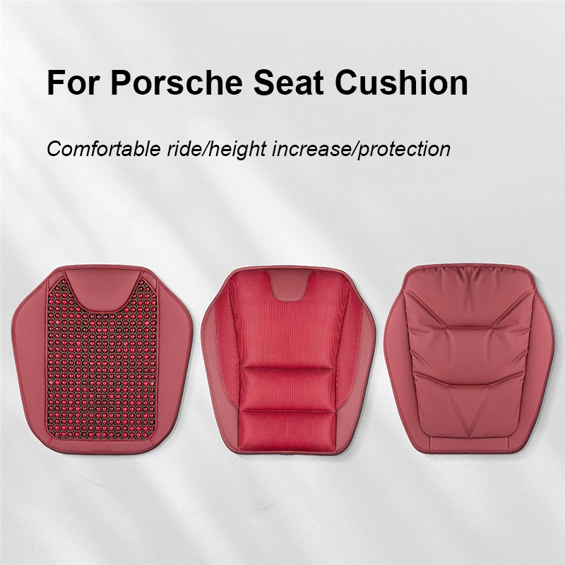 

For Porsche Macan Panamera Cayenne Car Seat Cushion Ice Silk Natural Bodhi Comfortable Breathable Interior Decoration Auto Parts