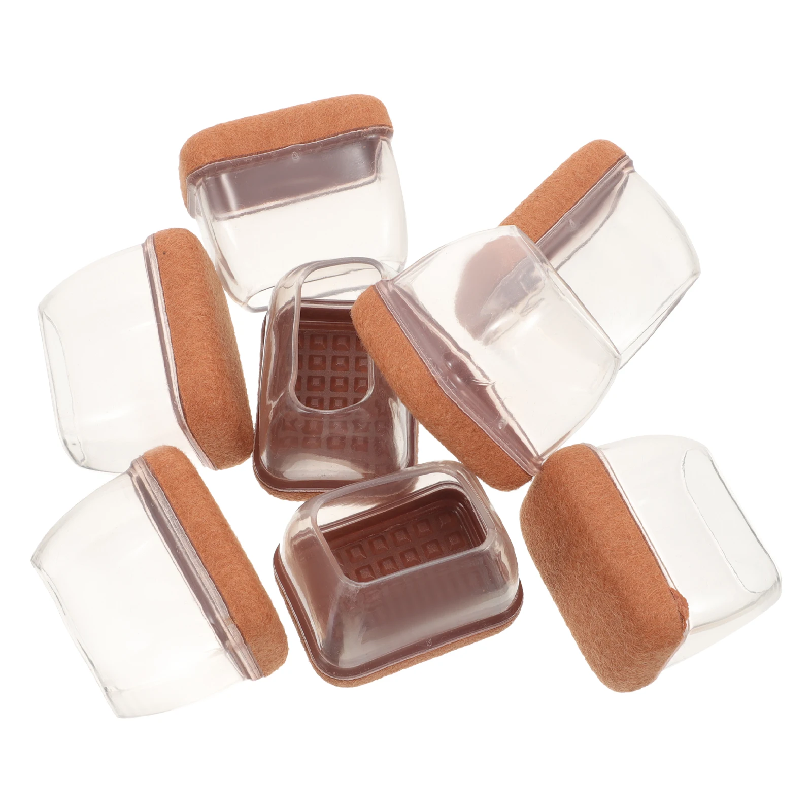

8 Pcs TPE Chair Feet Covers for Hardwood Floors Low Noise Furniture Leg Pads Sofa Protectors Desk Chair Caster Cups Tile Safe