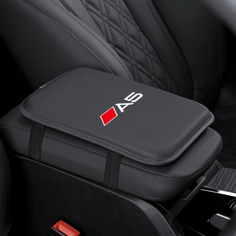 Car Leather Armrest Box Cushion Mat Arm Rest Protection Pad For Audi A1 A3 8P 8V A4 B6 B7 B8 B9 A5 A6 C7 C8 A7 A8 Q2 Q3 Q5 Q7 Q8 - view 6