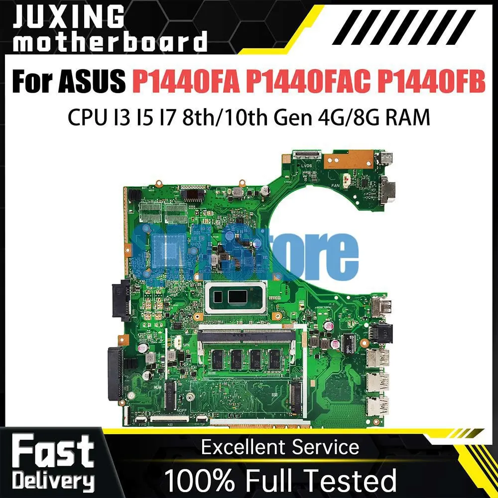 

P1440F Notebook Mainboard For ASUS PRO P1440FB B1440FA P1440FA Laptop Motherboard CPU I3 I5 I7 8th Gen 4G 8G RAM 920MX DDR4