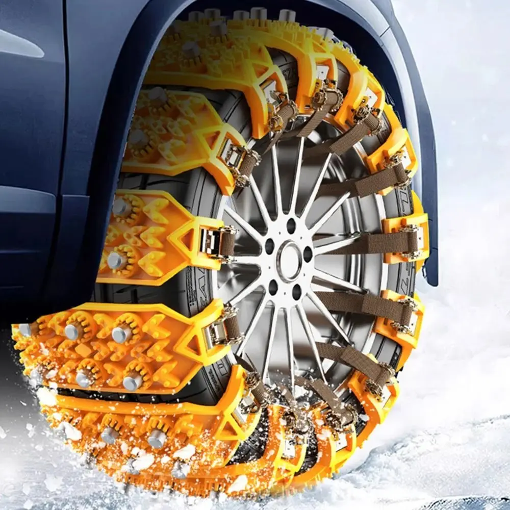 

Universal Rubber Car Snow Chains Safe Driving Heavy Duty Auto Snow Wheels Belt Wear-resistant Waterproof Anti-skid Tire Chains