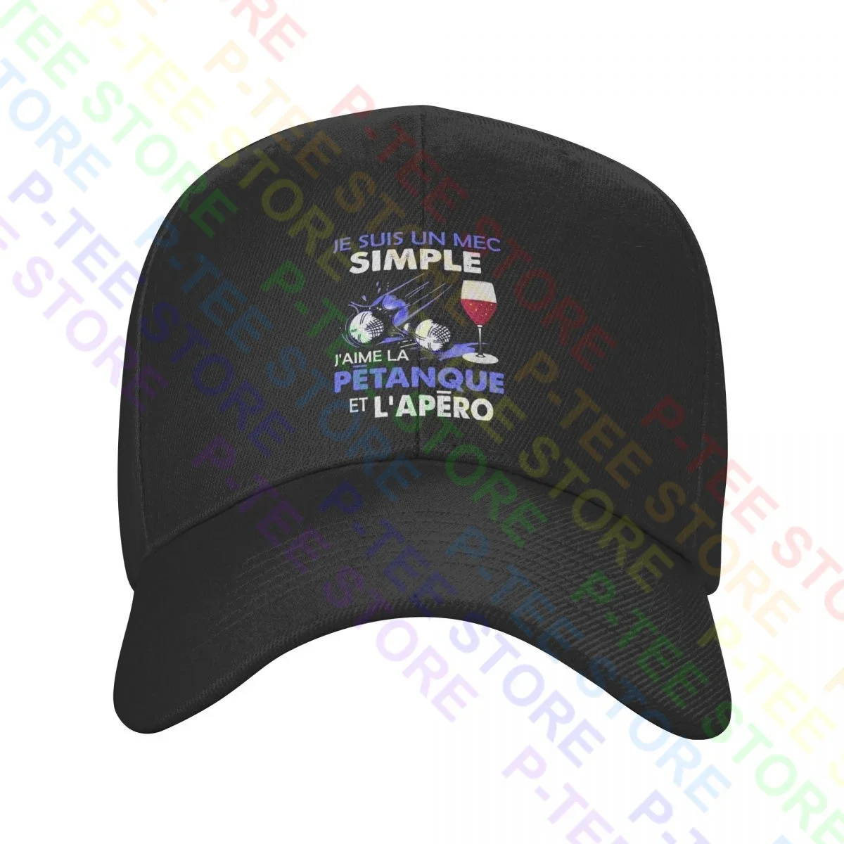 Je Suis Un Mec Simple J’Aime La Petanque Et L’Apero Baseball Cap Truck Driver Caps Style Headwear