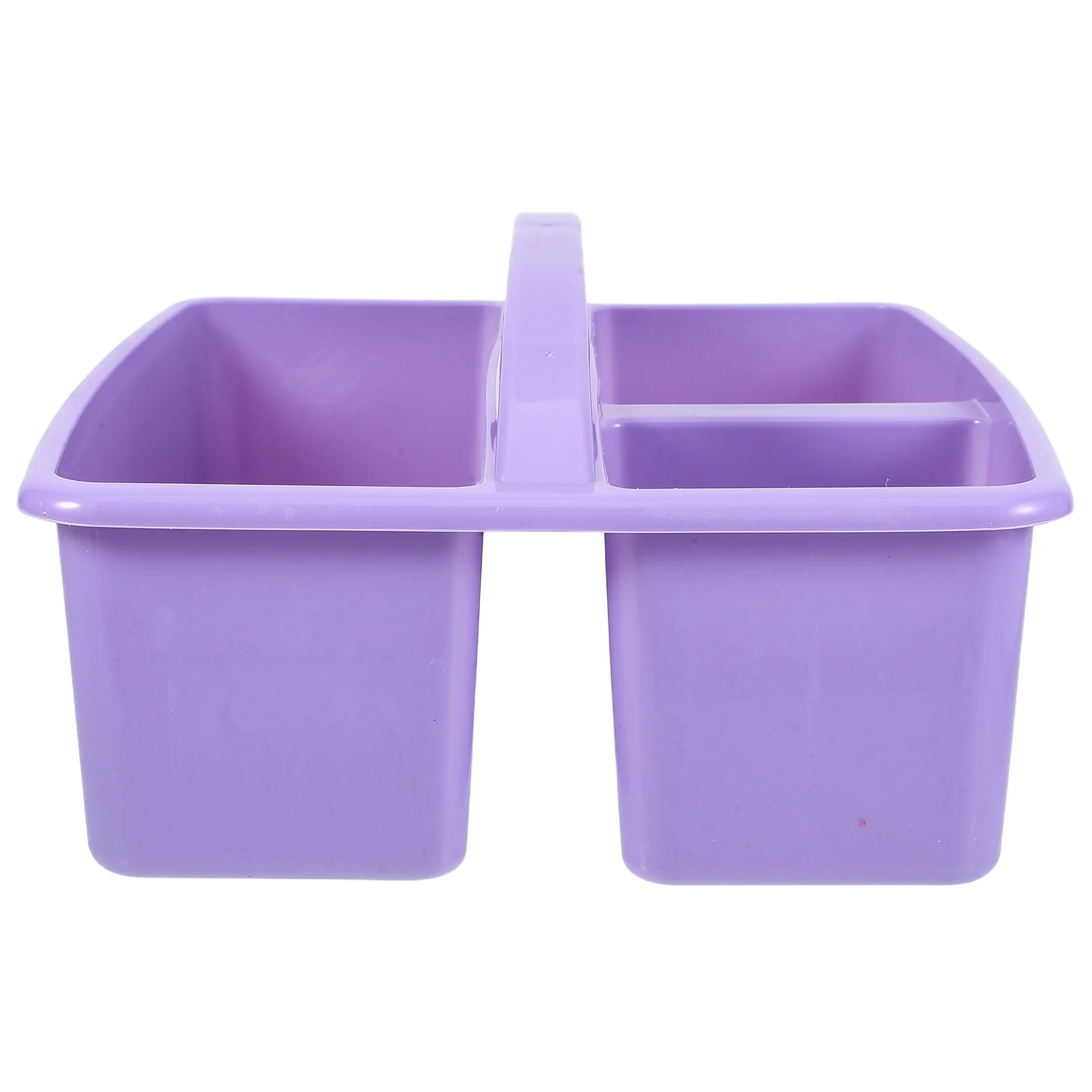 Portable Compartmented Storage Basket Classroom Pencil Holder Handle Supply Organizer