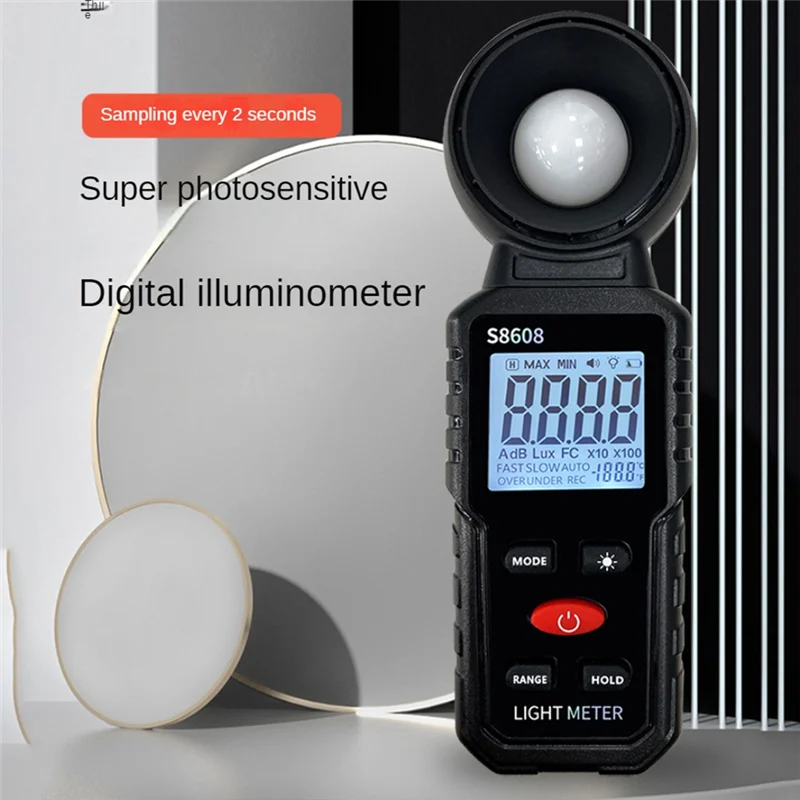 illuminance meter Digital Illuminance Light Meter Tester 200000Lux Meter Luxmeter Lighting Intensity Brightness Measurement Tool