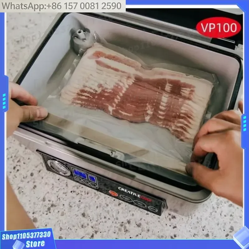 Automatic Single Chamber Cheap Price Plastic Bag Meat Bean Fresh Food Chicken Sealer Electric Household Vacuum Packaging
