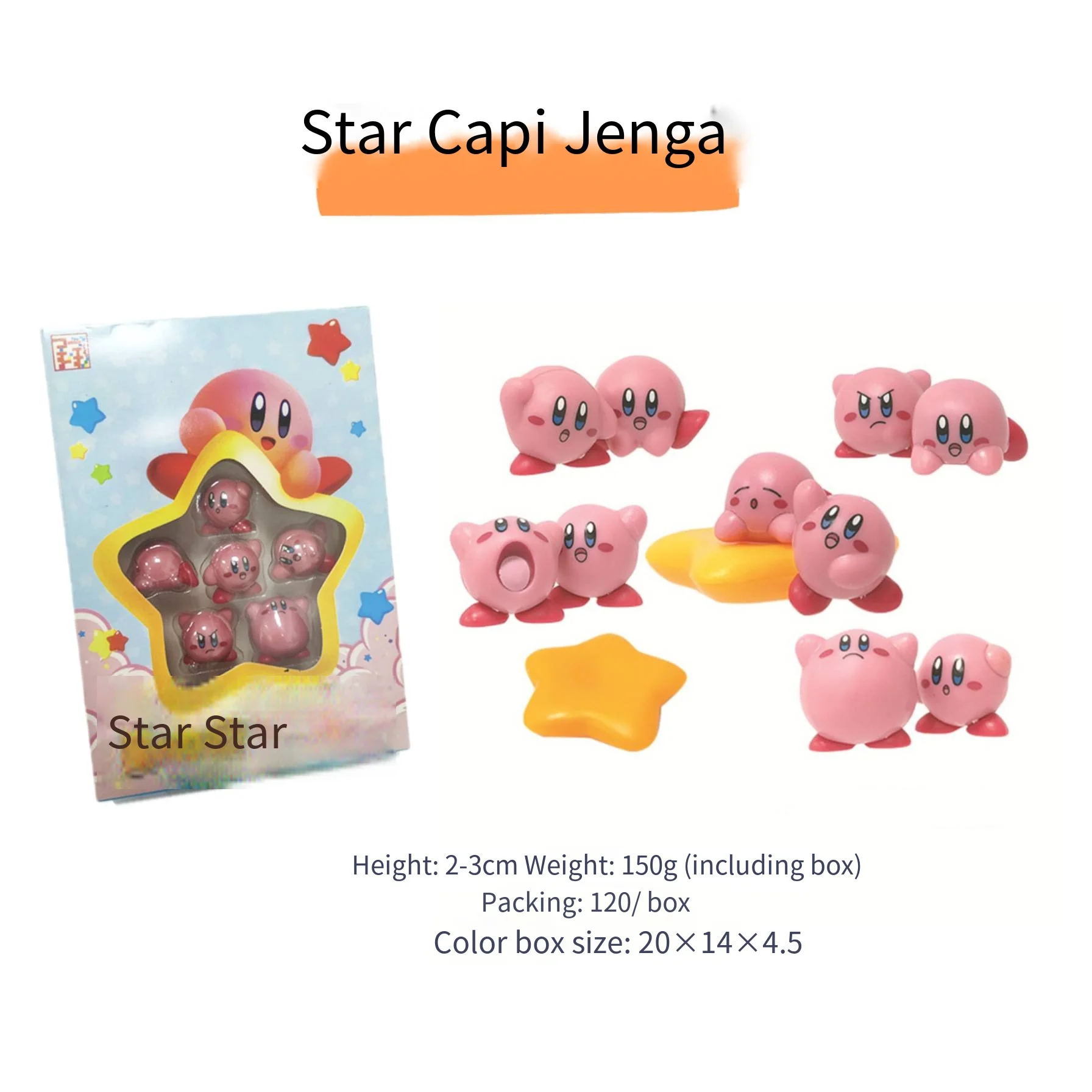 11Pcs/Set Mini Kirby Action Figure Toys Kawaii Star Kirby Adventure Game Stackable PVC Anime Figure Model Toy Kids Birthday Gift