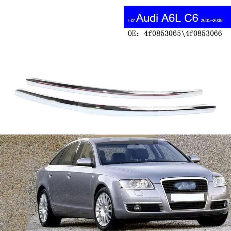 Scheinwerfer leiste für Audi A6 C5 1998 ~ Auto Streifen Scheinwerfer leiste Front leiste helle Streifen Auto Front Stoßstange Verkleidung