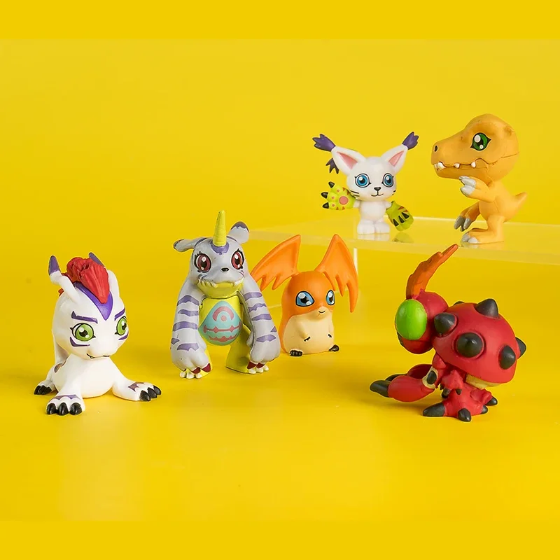 Digimon przygoda Piyomon Tailmon Patamon Tokomon Tentomon Gabumon Agumon Model figurki Anime ulubione zbieraj ozdoby