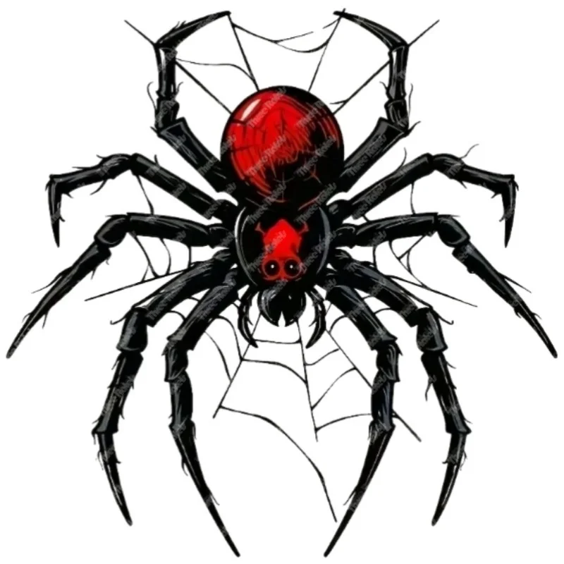 Three Ratels X324 Black Spider Car sticker Waterproof vinyl decal Laptop water bottle suitcase sticker car window bumper sticker