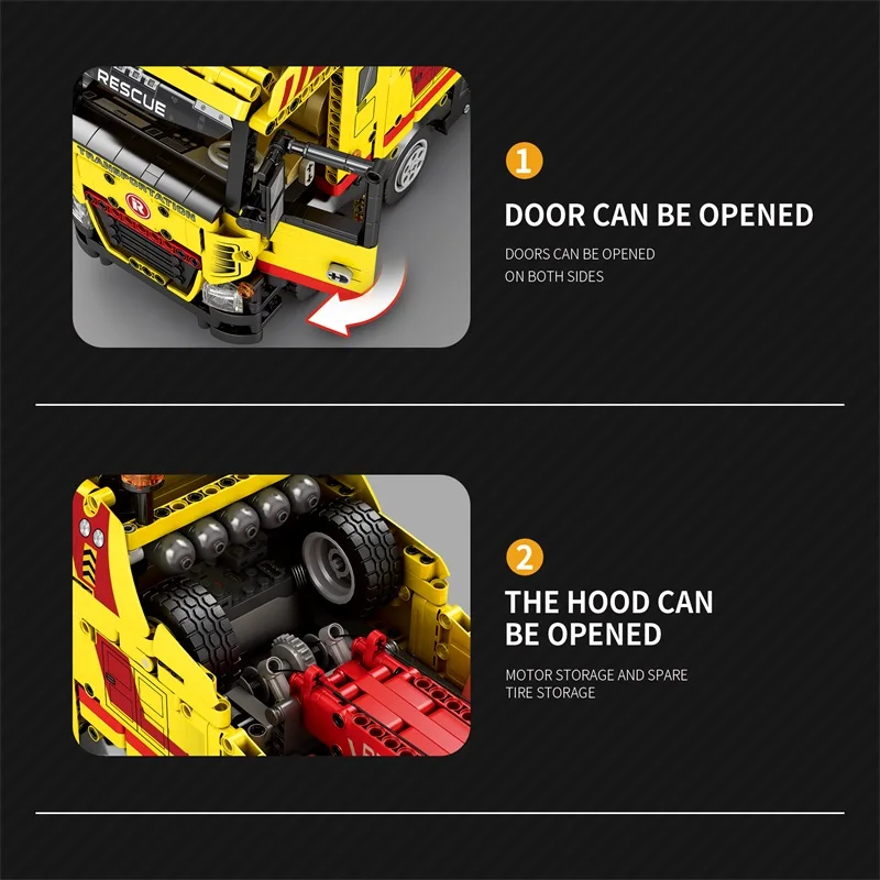 1794PCS Wrecker TECHNICAL RC Auto Building Blocks Camion di Salvataggio STEM Ingegneria Modello di Auto di Controllo Remoto Mattoni Giocattoli Per Bambini Regali