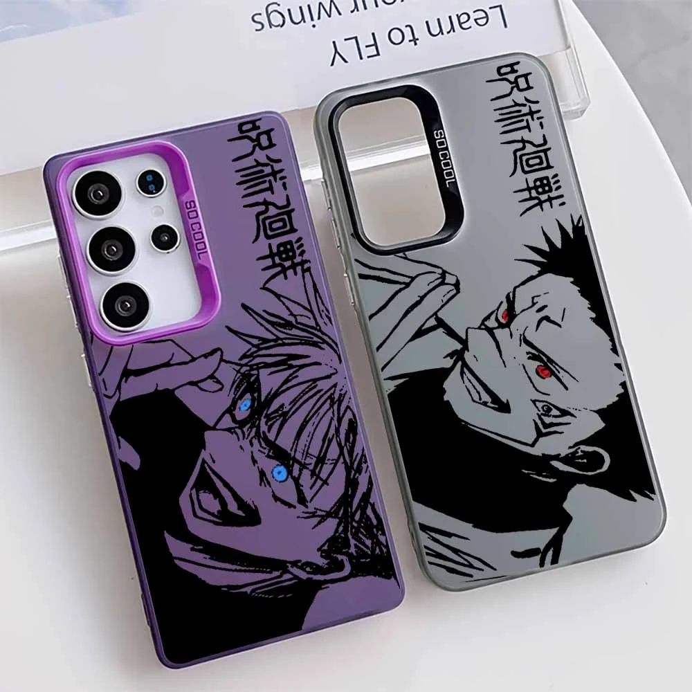 Jujutsu Kaisen Gojo Satoru For Samsung Galaxy S26 S25 Edge S24 S23 S22 S21 FE Ultra Plus Colorful Cover Funda Soft Phone Case