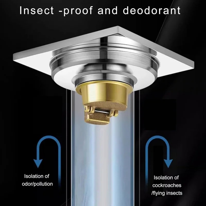 5-10 سنتيمتر عيار النحاس الطابق استنزاف الأساسية الصرف السريع رائحة الحشرات برهان استنزاف مصفاة حوض دش ارتجاعي مانع تصفية التوصيل #4