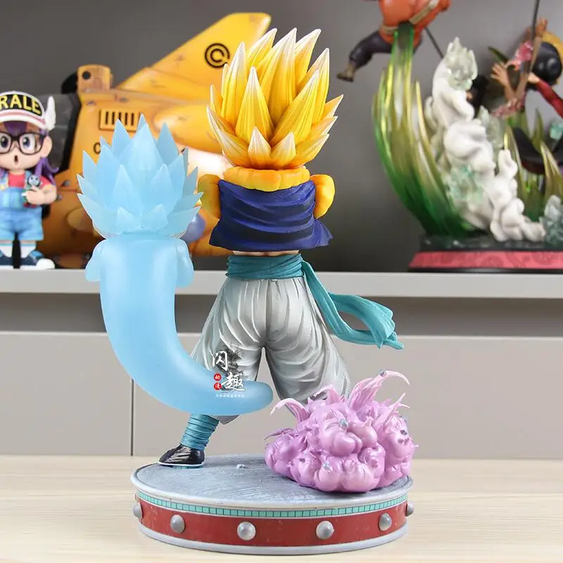 Dragon Ball Z Figure Gotenks Figures Super Saiyan Gotenks Anime Figurine Ghost Squad Model Statue Doll Decoration Kids Toys Gift