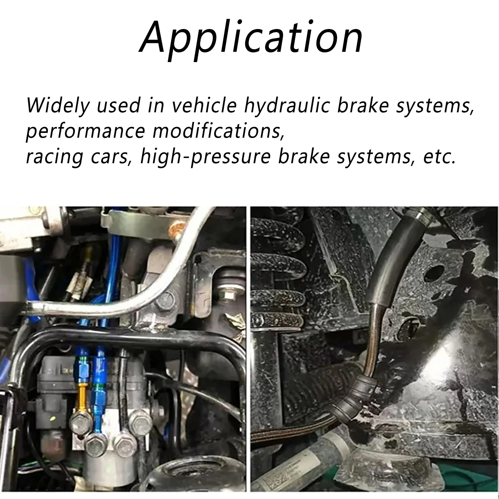 الأحمر الفولاذ المقاوم للصدأ مضفر خرطوم الفرامل 10-200 سنتيمتر M10 المشتركة سيارة دراجة نارية تعديل مقاومة المضادة للانفجار خط زيت مرن