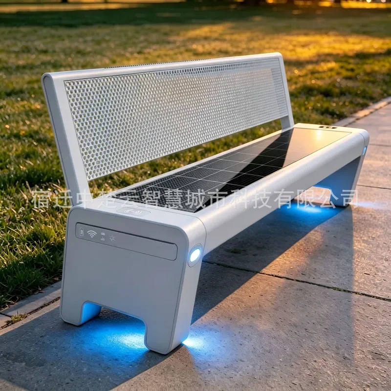 for Photovoltaic Smart Seat Outdoor Park Solar Charging Chair WIFI Multifunctional Leisure Chair Source Factory