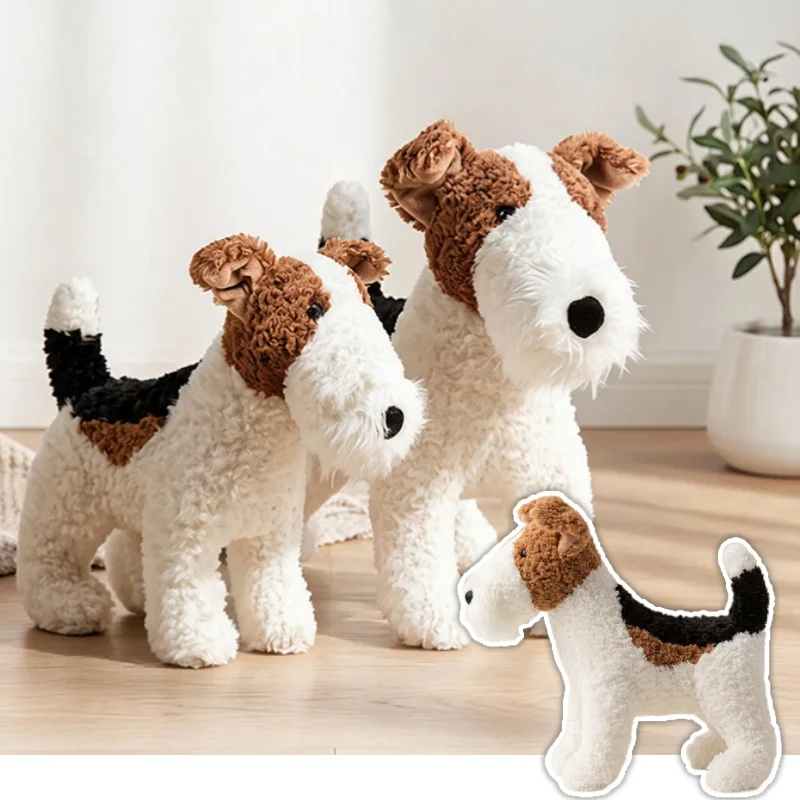 Peluche de perro de nariz larga, diseño kawaii, cachorro de bull terrier, muñeco de peluche para niños y niñas, regalo de cumpleaños.