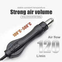 ABMH-8586D Soldering Station LCD Dual Digital Display Electric Soldering 2 In1 750W Hot Air Welding Rework Station EU Plug