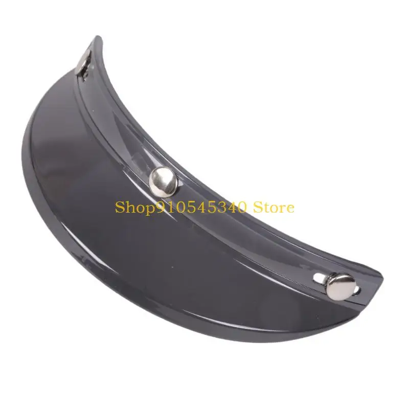 U2JA Motorbike 3-Snap Helmet Windshield Lens AntiUV Helmets Flip Up Face Visor Lens for Most 3-snap Helmet