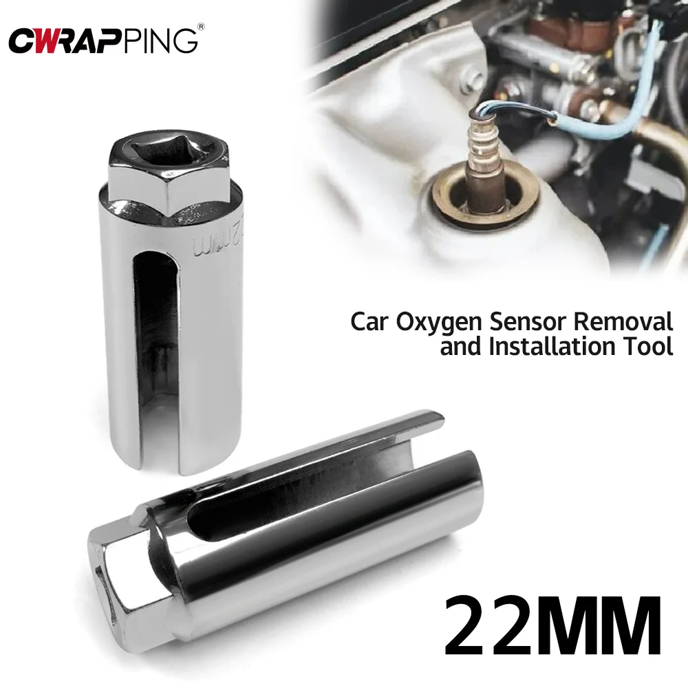1Pcs Car Oxygen Sensor 22mm Socket Wrench 1/2 Inch Drive Sensor Removal and Installation Professional Auto Repair Accessories