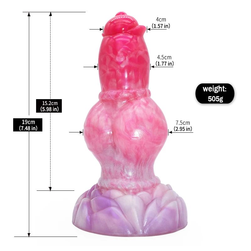 FAAK Fantasy Dog Knot Dildo With Sucker Silicone Large Penis Anal Plug Sex Toys For Women Men Female Masturbator Big Dong