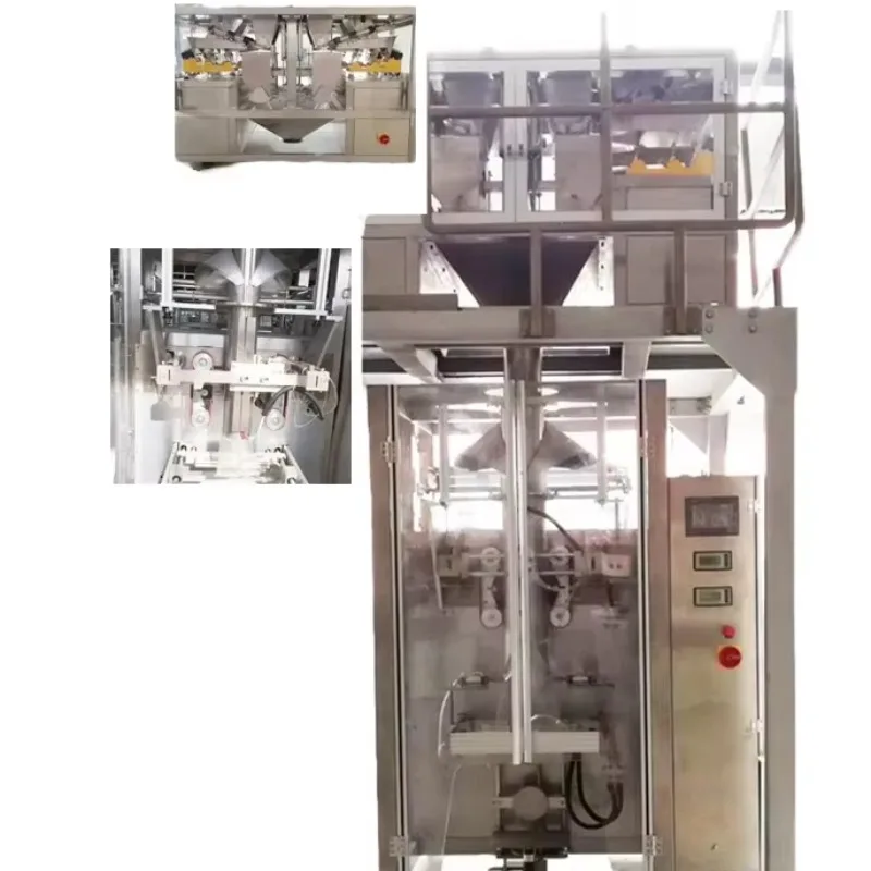 Customize Vertical Automatic  Animal Feed Machine PLC for Sealing Filling Plastic Pouches Bags Food Chemical Commodity