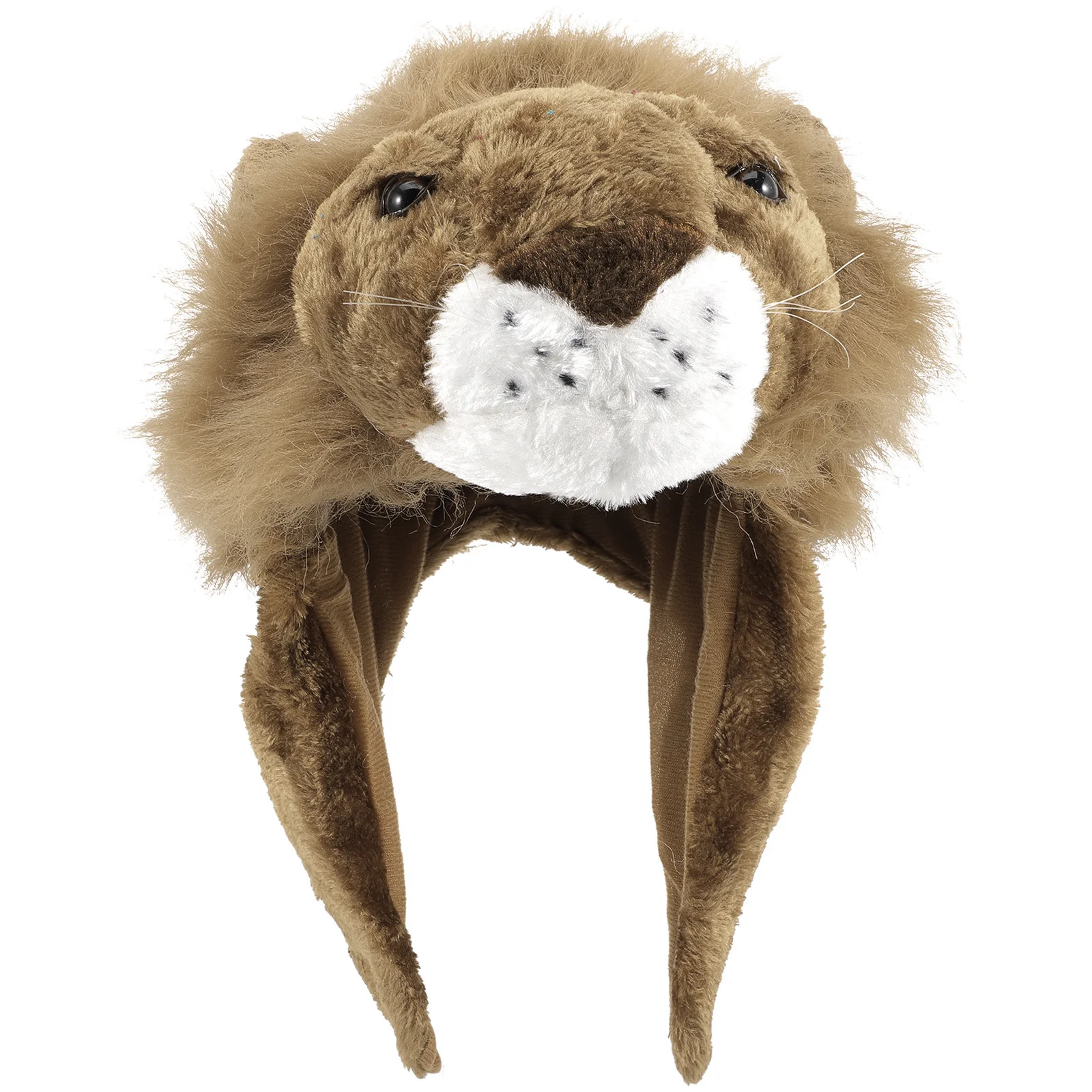 

Lion Hat Bear Festival Headgear Styling Party Favor Plush Animal Designed Pp Cotton Dress Up Style Funny