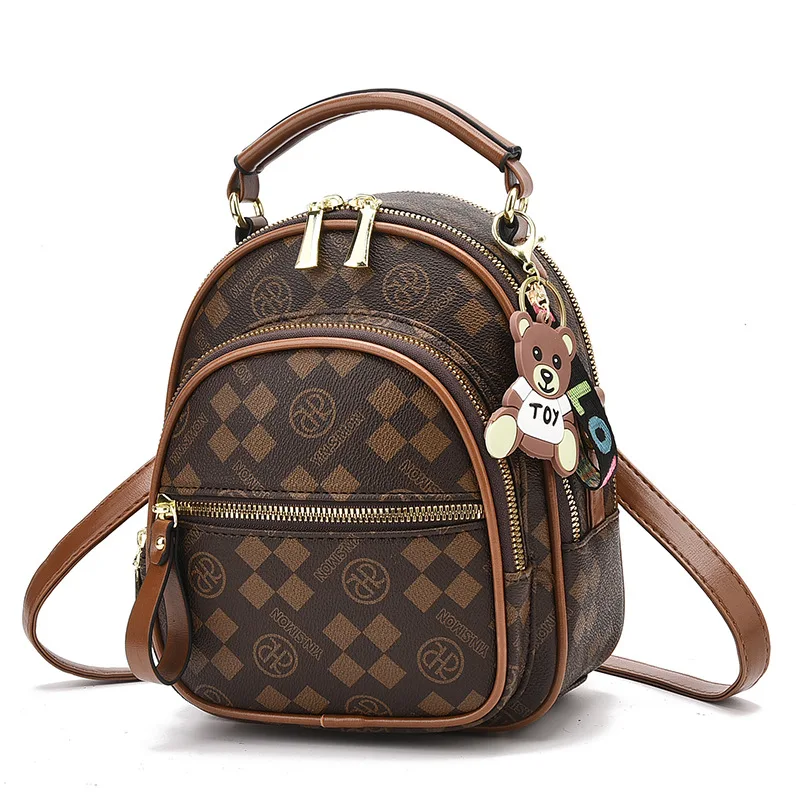 Brand Luxury Backpacks Soft Leather Waterproof Bagpack Preppy Style Young Student Bags Multifunction Mochilas Feminina Sac A Dos image 6
