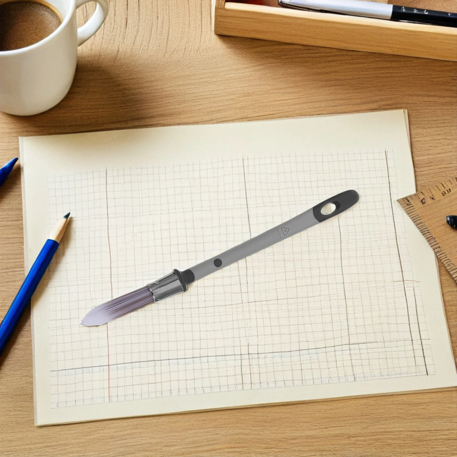 

3Pcs Gap Grout Brush Precise Rounded Tip Paint Brushes for Corner Cleaning Tile Grout Finishing Detail Painting Tools