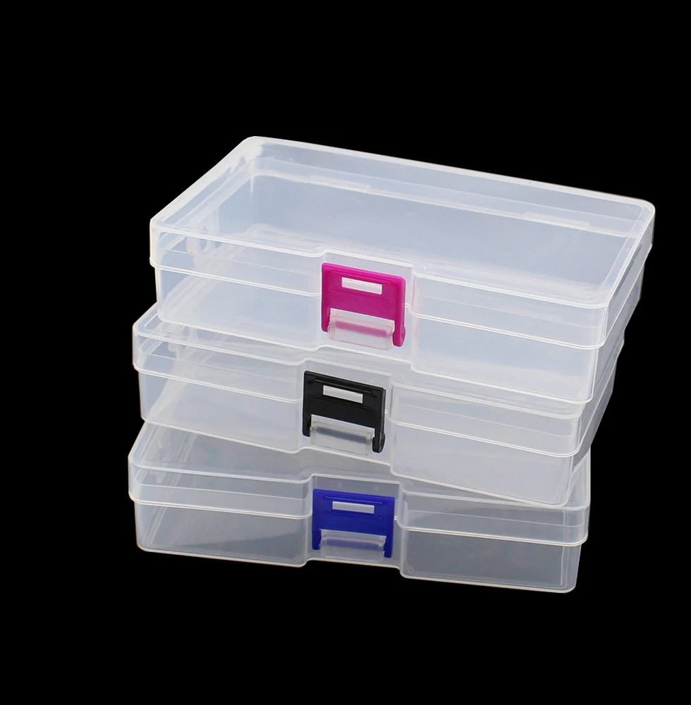 

Transparent Plastic Storage Jewelry Box Empty storage box Container For Beads Earring Box For Jewelry Rectangle Case 146*85*35mm