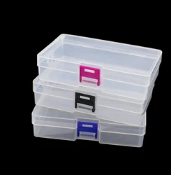 Transparent Plastic Storage Jewelry Box Empty storage box Container For Beads Earring Box For Jewelry Rectangle Case 146*85*35mm