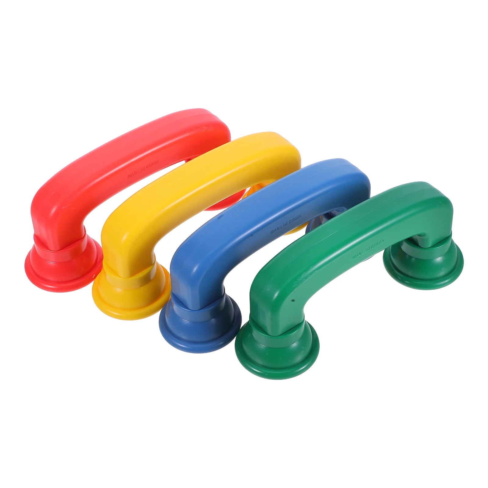 4 Pcs Auditory Feedback Toys Sound Phone Kids Telephone Colored Educational Play Equipment Pretend Preschool ABS Material Early