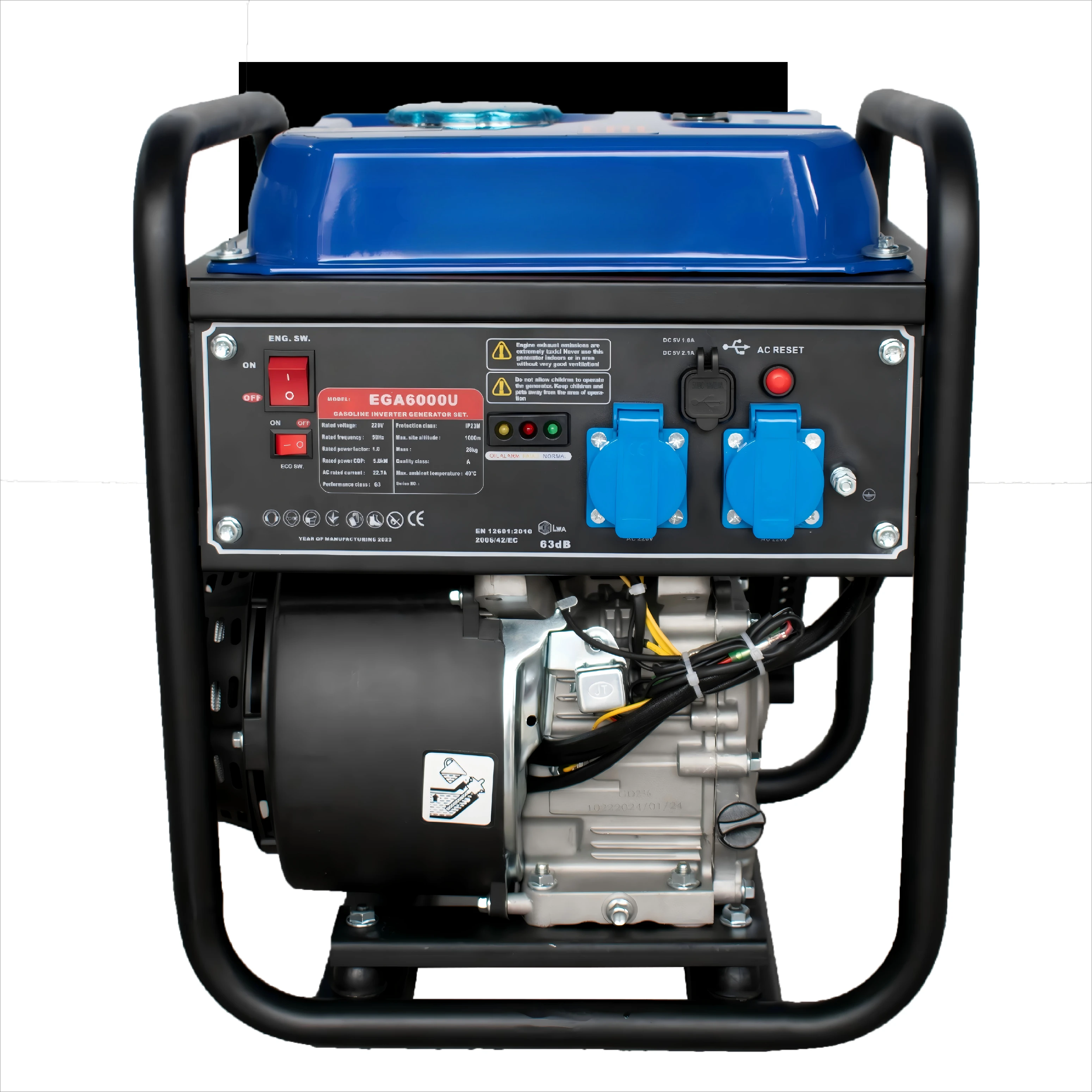 Portable Silent Inverter Generator EGA6000U for Outdoor