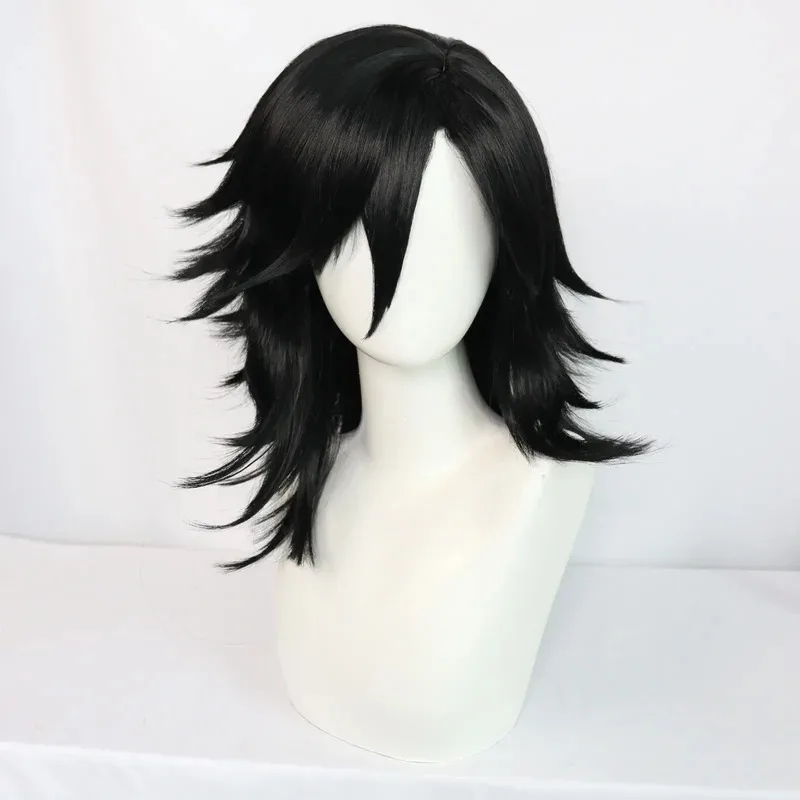 วิกผมคอสเพลย์ Alucard จากอนิเมะ Hellsing Red Trench ปี 2025 สีดำ ทนความร้อน วัสดุใยสังเคราะห์