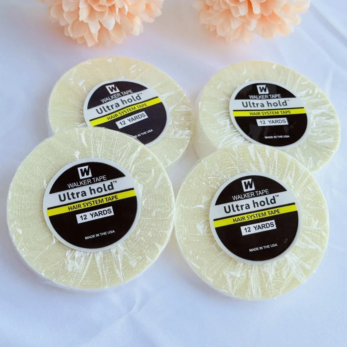 

Lace Wig Tape Glue for Hair Extensions Ultra Hold Adhesive Tape Glue for Wig 12 Yards Lace Wig Glue Hair System Tape For Toupee