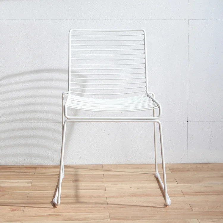 Nordic ins lounge chair DIY handmade woven chair wrought iron creative sofa photo commercial place