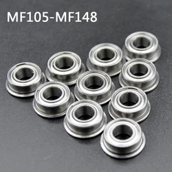 MF105ZZ MF106ZZ MF117ZZ MF126ZZ MF128ZZ  MF137ZZ  MF148ZZ Miniature Flange Bearing Thin Wall Metal Shielded Flanged Bearings