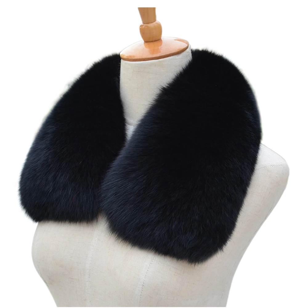 ZDFURS * Real fox Fur Collar Scarf Womens Shawl Wraps Shrug Neck Warmer Stole Wholesale Hot sale Ring Scarf Womens ZDC-163005