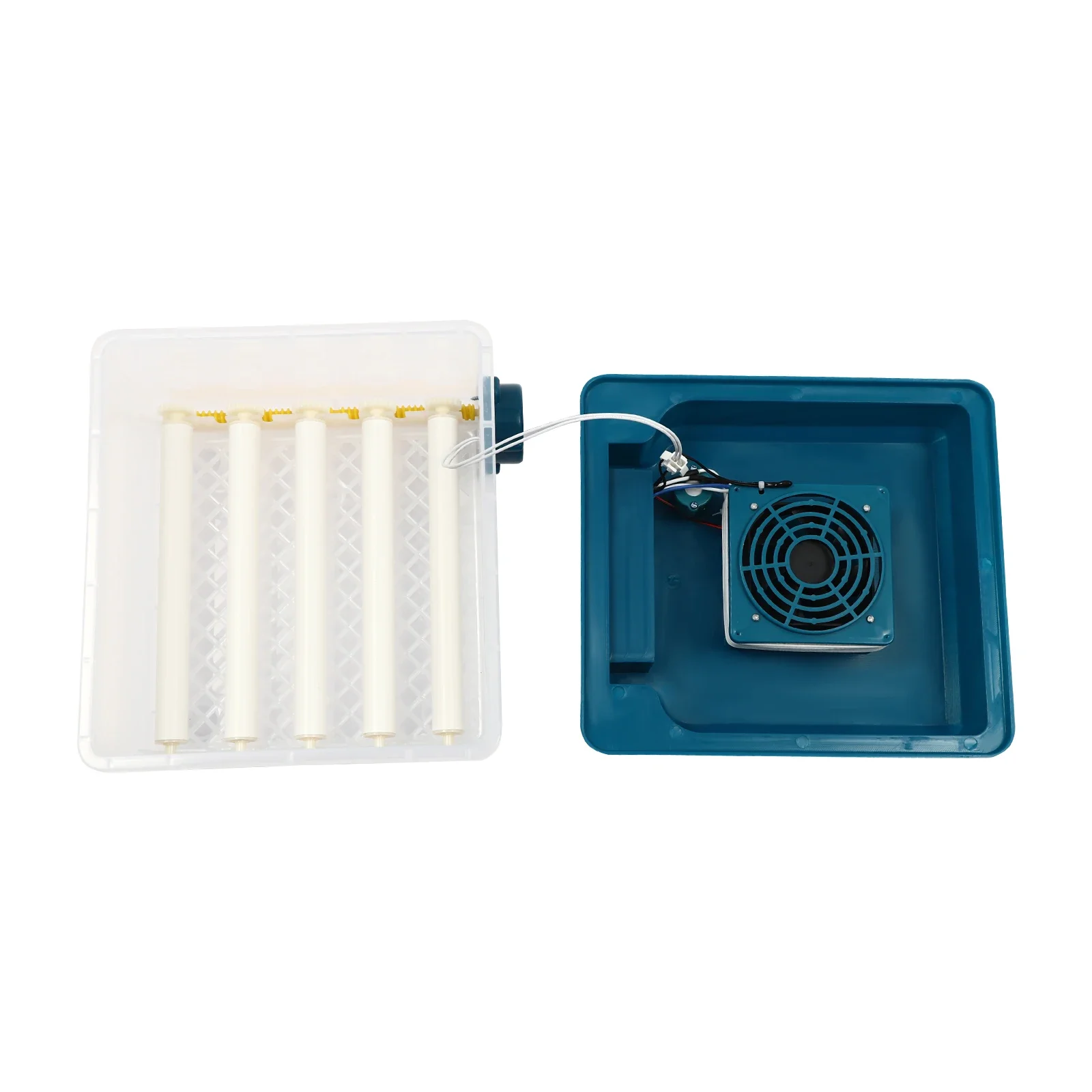 صندوق تربية 16 بيضة، حاضنة LED للدجاج، آلة تربية البيض، آلة تربية أوتوماتيكية بالكامل للمختبرات والمزارع