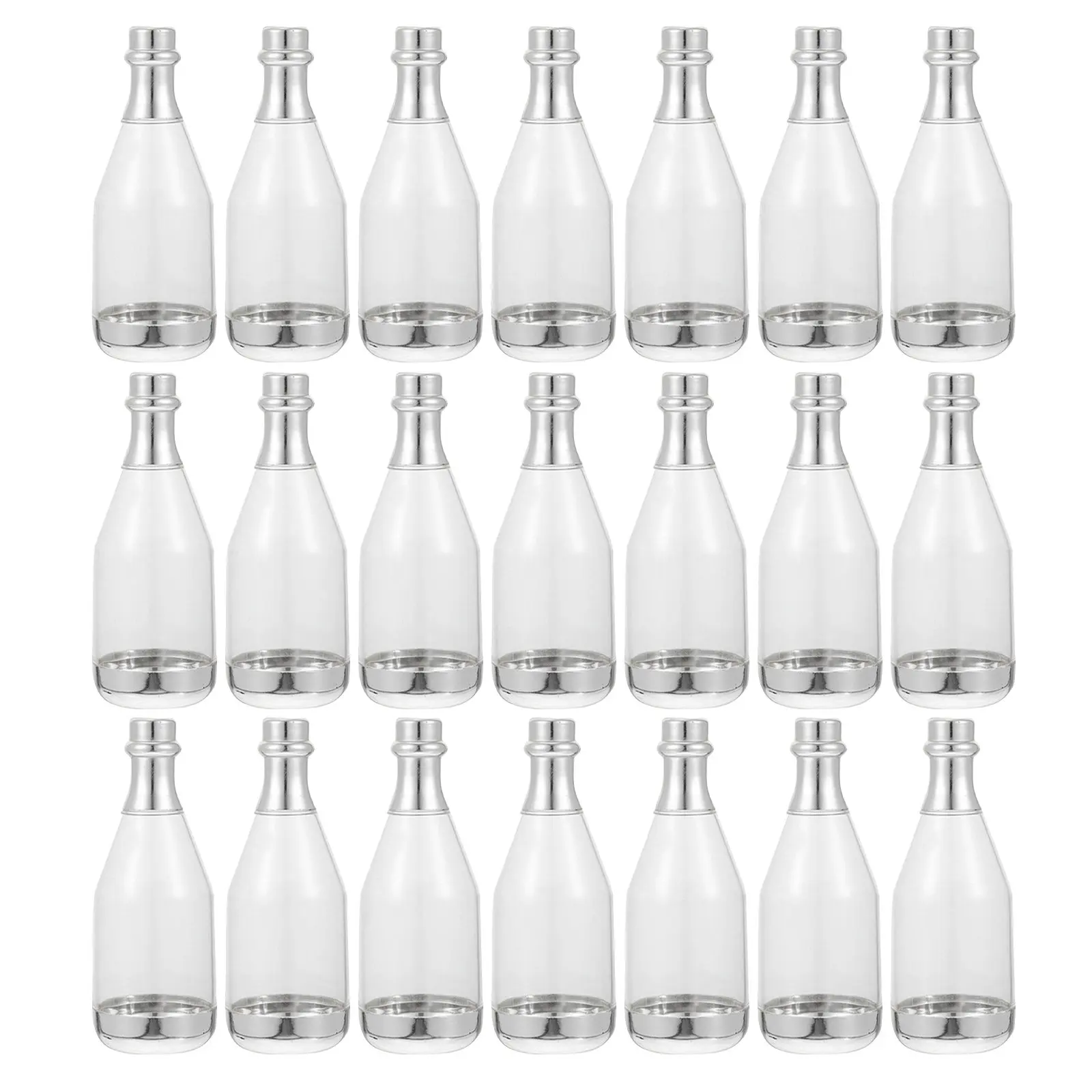 

22Pcs Mini Candy Bottle Containers in Wine Bottle Shape Party Favor Boxes Candy Jar Wedding Treat Boxes Plastic Fillable